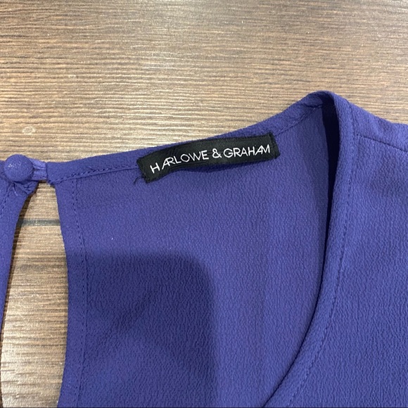 Harlowe & Graham Tiered Ruffle HiLo Cutout Blouse - Picture 5 of 7